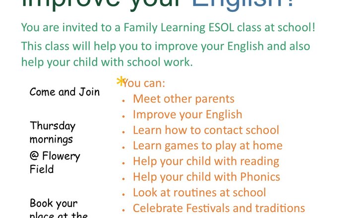 Image of ESOL Classes starting soon